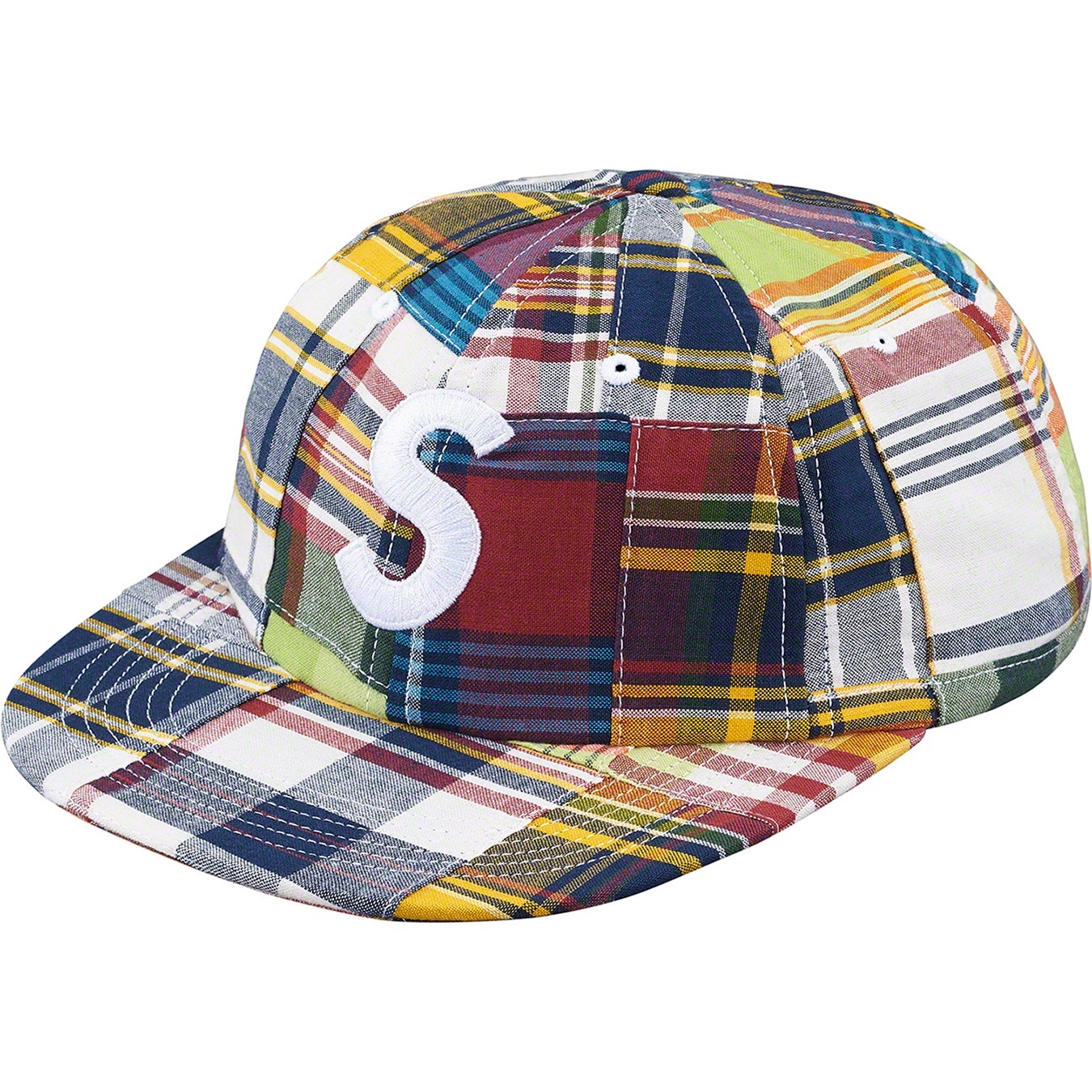 Patchwork Madras S Logo 6-Panel view 3